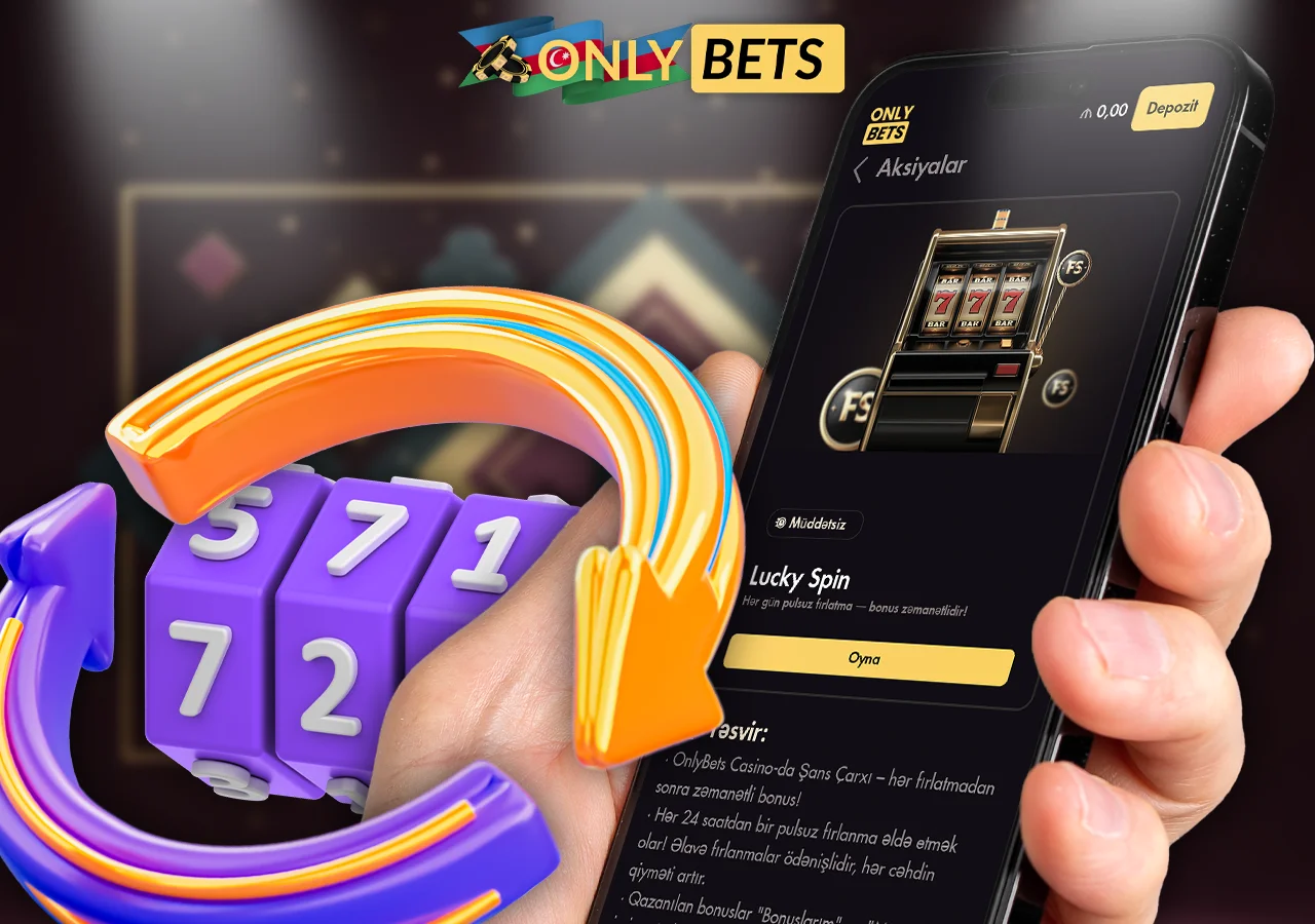 OnlyBets Casino-da oyunlar üçün bonus spinləri